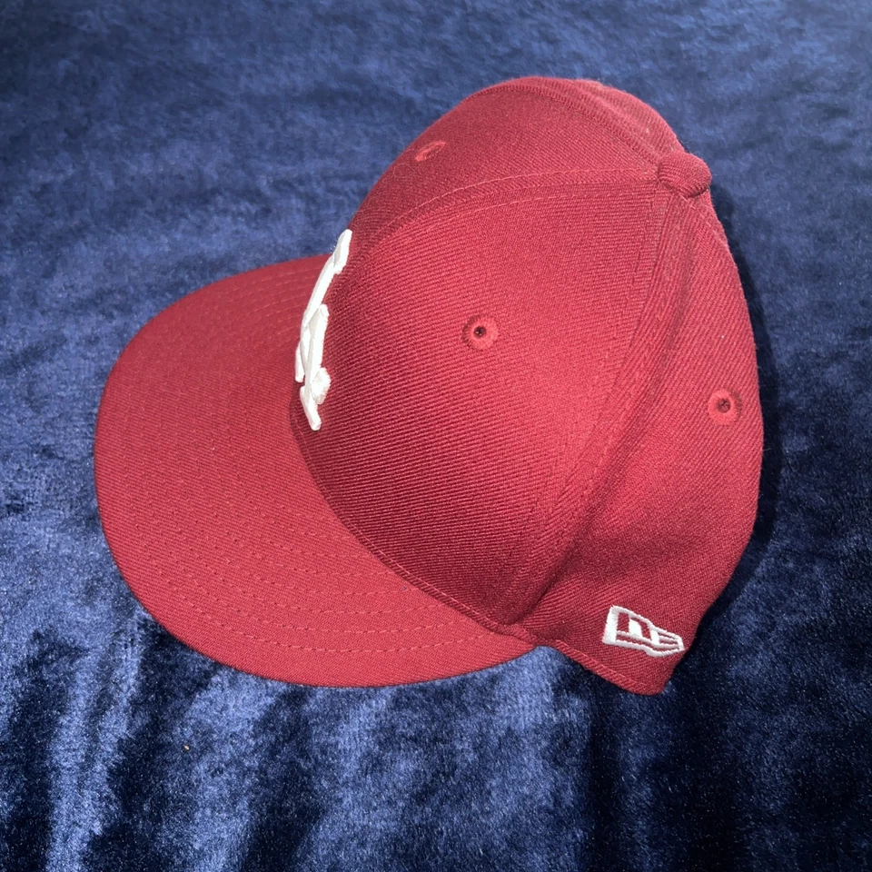 Los Angeles Dodgers MLB  59Fifty Fitted Hat -Burgundy - Image 2 of 4
