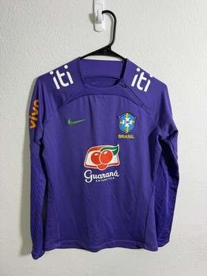 Brazil Training Jersey Womens 2023 Drifit-ADV Purple Shirt Size Small