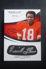 2018 Panini Immaculate Collection Emmitt Thomas Eye Black Auto /99 DV137