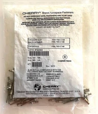 New Bag of 100 CherryMAX CR3242-4-02 Flush Head Blind Rivet Fasteners Sealed