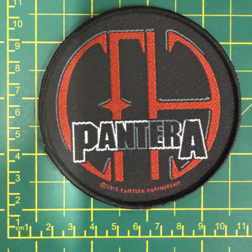 Pantera Cfh Cowboys From Hell Woven Sew On Circular Patch Officially Licensed