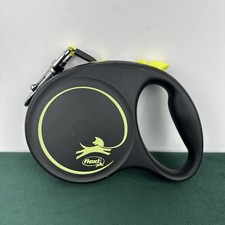 Flexi Classic 16' Retractable Cord Dog Leash Black And Yellow