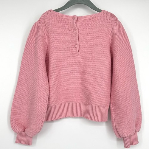 Janie and Jack Girl's Pink Bishop Sleeve Sweater Size 7 - Picture 6 of 6