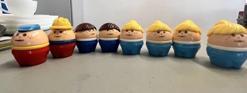 VTG Little Tikes Chunky Little People Chubby Fisher Price Set Of  8
