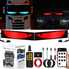 2PCS Devil Eyes Light for Cars Truck , Programmable Flexible LED Display