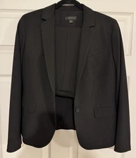 Ann Taylor Black Suit Set Jacket + Skirt Size 8 Skirt Unworn