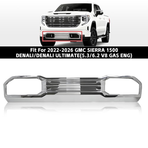 Front Bumper Lower Skid Plate Valance For 2022-2026 GMC Sierra 1500 ...
