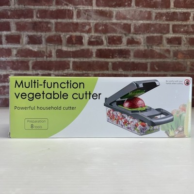 : Multi-Function Vegetable Chopper Cutter 8-in-1 Kitchen Dicer Slicer