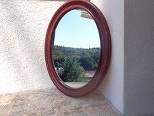 Spiegel / Wandspiegel oval 51 x 64 cm, Rahmen aus Kunststoff