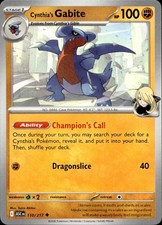 Pokemon Cynthia's Gabite 110/217 Ascended Heroes LP Taira Akitsu