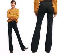 Anthropologie Pilcro Black High Rise Boot Cut Denim Jeans Size 30