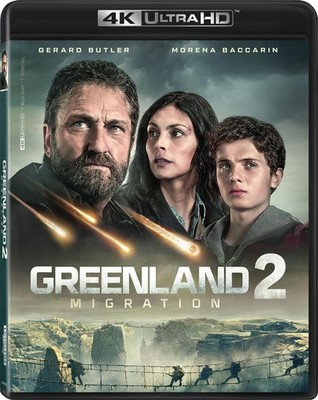 GREENLAND 2: MIGRATION 4K ULTRA HD + BLU-RAY + DIGITAL NEW! WITH SLIPCOVER!