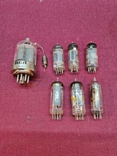 Vtg Mixed Lot of 7 Radio Tube Vacuum Ham TV Craft Art Steampunk