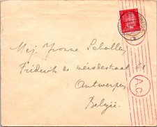 1943 Germany Auschwitz Civil Employee Farben Van Paemel Wille Cover to Belgium