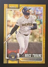 2026 Topps BRICE TURANG Gold Sandglitter Foil 41/50 #105 Brewers