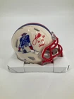 JAMES WHITE NEW ENGLAND PATRIOTS SIGNED RETRO MINI HELMET JSA WITNESS COA
