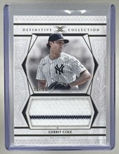 Gerrit Cole 2025 Topps Definitive Collection #DJRC-GC Jumbo Patch Rookie /50