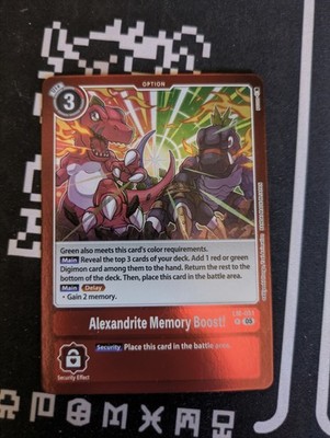 Digimon Card Game Alexandrite Memory Boost! LM-051 NM Promo Dinomon Tyrannomon