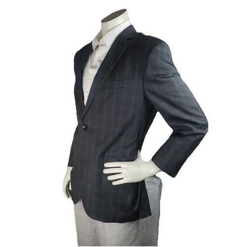 Cappotto sportivo Peter Millar Blaze uomo 40R blu a quadri lana made in Canada - Foto 4 di 13