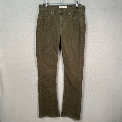 Gap Olive Womens Size 26 / 2 Green Baby Boot Corduroy Jeans Mid Rise Pants