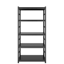 Black 5-Tier Heavy-Duty Metal Solid Garage Storage Shelving 31.5 In. W X 63 In.