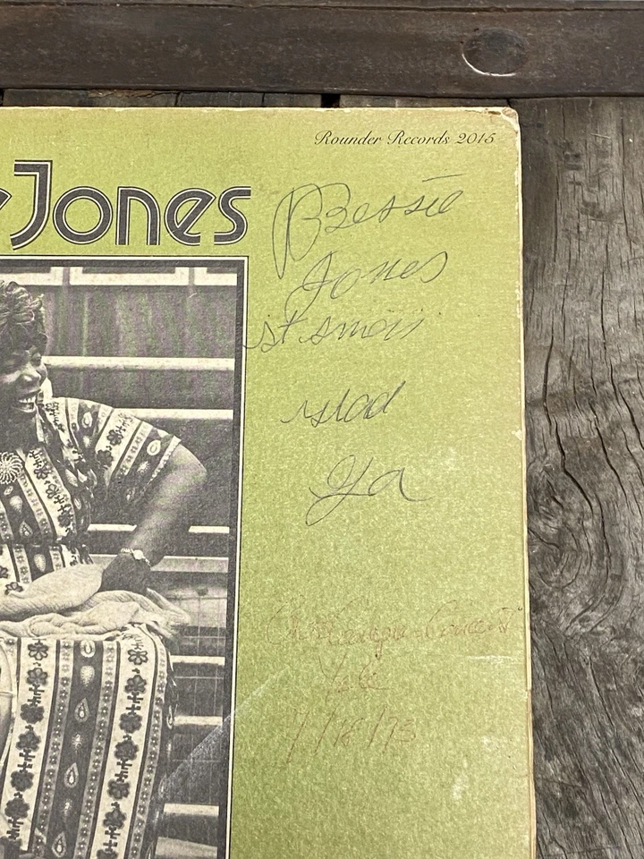 Signed Bessie Jones So Glad I'm Here Vinyl LP  Folk World Record 1975 Rounder Foto 2 de 4