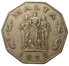 M226 - FIXED PRICE only €1.75 - Malta 1972 - Coin 50 Cents KM#12 - COLLECTOR DISCOUNT