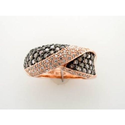 LeVian 14K Rose Gold Cocktail Ring with 1.30 Carat Chocolate Diamond - Size 7
