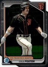 2024 Bowman #BCP-83 Cole Foster Chrome Prospects
