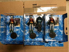 McFarlane DC Multiverse Robin Crow Earth 22 Dark Nights ALL 3 HEAD VARIANTS new
