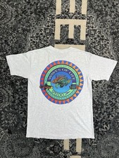 Vintage 90s Speedo H2O The Waves Of Life Tshirt Size Large Heather Gray