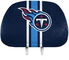 Tennessee Titans Premium Pair of Auto Head Rest Covers, Full Color Printed,...