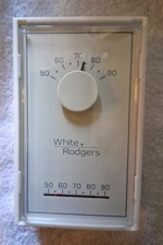 White Rogers Vertical Wall Thermostat (Mercury Free / Heat Only)