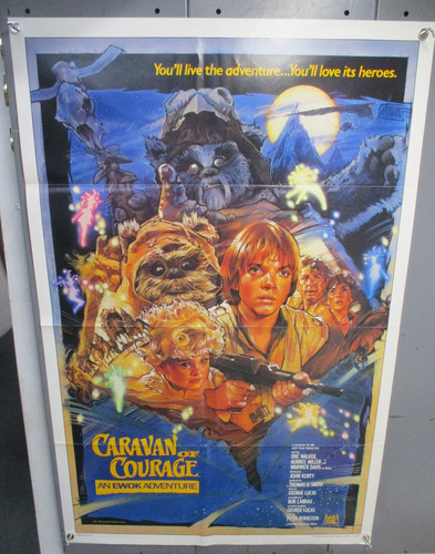 1984 STAR WARS Caravan of Courage DREW STRUZAN ART, "B" POSTER 27x41 CM5325