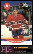 Sylvain Lefebvre 1990-91 Pro Set #472 Montreal Canadiens Rookie