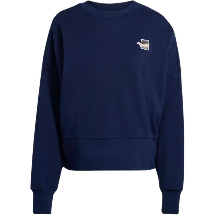 adidas W Cat Sweat Pullover Round Neck Comfortable Sweatshirt