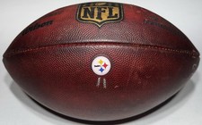 Pittsburgh Steelers TJ WATT 1st NFL Game Used Football 8/11/2017 vs Giants COA
