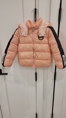 MOSCHINO pink girls puffer jacket size 3