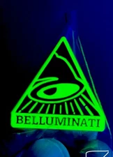 Taco Bell Hat Pin Belluminati Green  Rare Live Mas Shirt Neon Glowing New