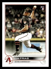 Luis Frias 2022 Topps #338 Arizona Diamondbacks ROOKIE Free Ship