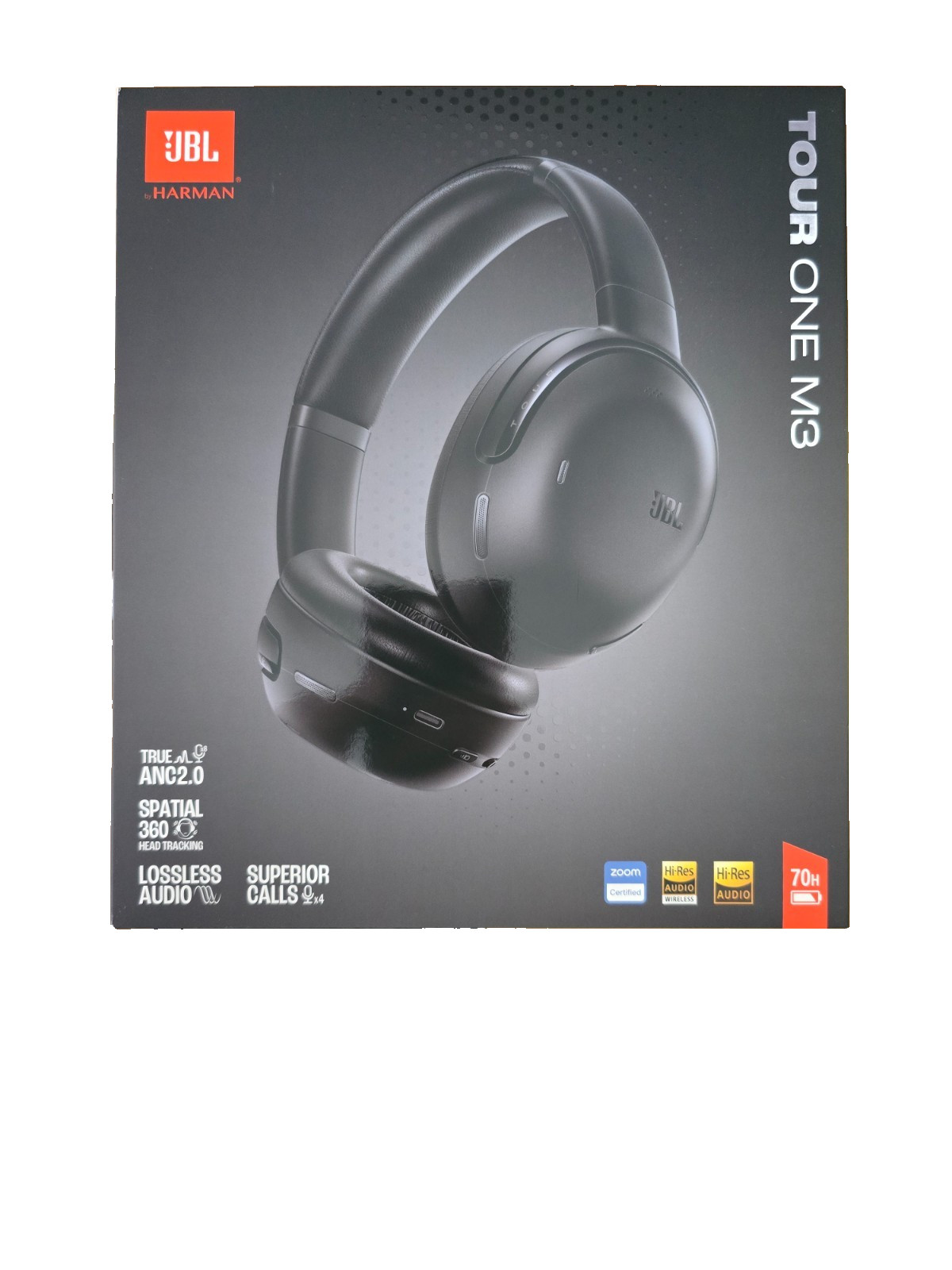 Jbl Tour One M3 Over-Ear Bluetooth Noise Canceling Hi-Res Kopfhörer Schwarz Jbltouronem3blk - Image 6