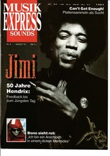 JIMI HENDRIX - Clipping/Bericht von 1992- Musikzeitschrift