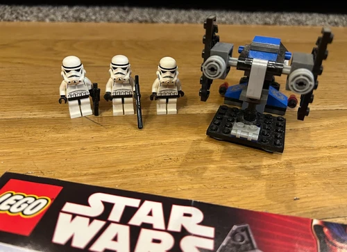 Star Wars Lego Rebel Scout Speeder And Imperial Dropship 7668 & 7667 Complete