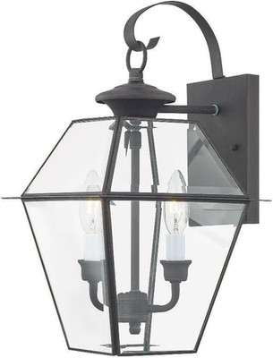 Westover 2-Light Charcoal Outdoor Wall Lantern - Stylish & Durable Lighting