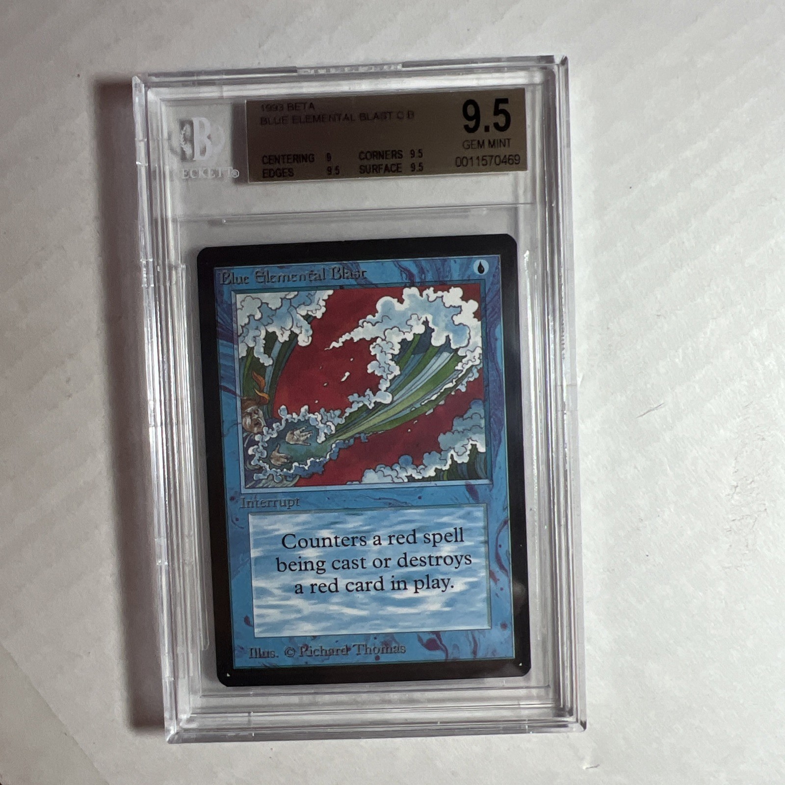 MTG Beta Blue Elemental Blast BGS 9.5 GEM MINT (with sub grades) 1993