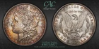 CACG MS-63 1881-S Morgan Silver Dollar,  Lovely, Burnt Orange Toning.