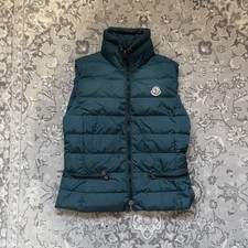 Authentic Moncler Dark Green Women’s Gaelle Gilet ✅ - Missing Belt - Size 3