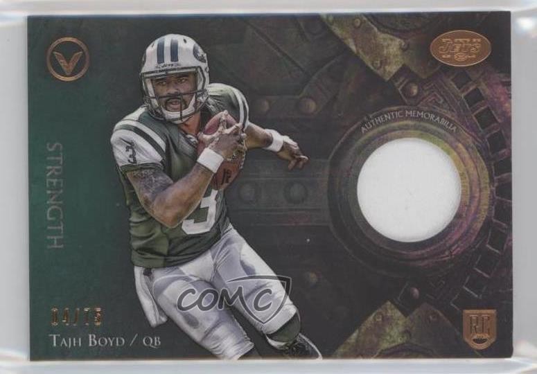 2014 Topps Valor Patch Strength /75 Tajh Boyd #VP-TB Rookie Patch RC 0pm