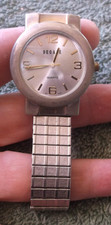 Vintage Decade Unisex 2 Tone Quartz Watch New Battery