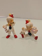 Vtg Holt Howard Girls Pixie Sitting W/ Gifts Skates Ornament & Horn Stocking